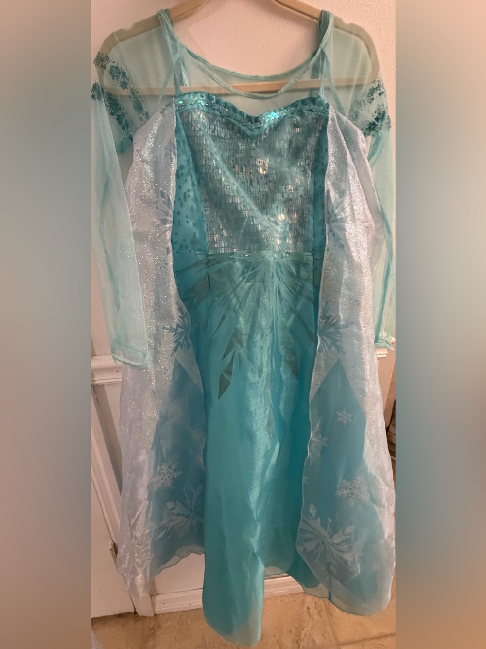Disney Store Frozen Elsa Costume Dress Size 11/12